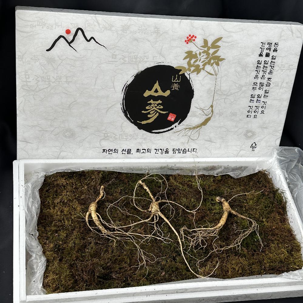 심마니 산삼 산양삼 12~15년산 선물용 3뿌리 VIP 부모님선물