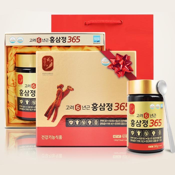 대한홍삼진흥공사 고려 6년근 홍삼정 240g x 2병 명절 추석 선물세트