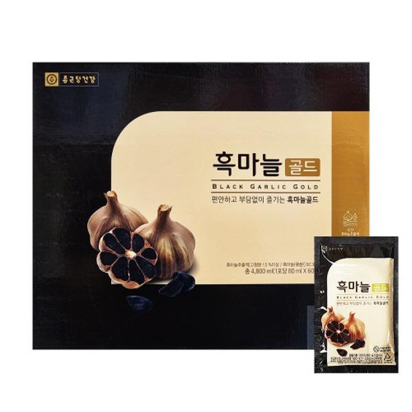 종근당건강 흑마늘즙 흑마늘 골드 80ml x 60포 명절 추석 선물세트