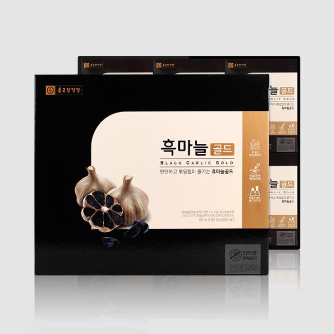 종근당건강 흑마늘즙 흑마늘 골드 80ml x 60포 명절 추석 선물세트