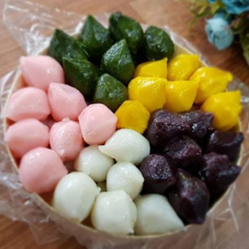 오색 송편 떡 1kg 명절 추석 선물세트