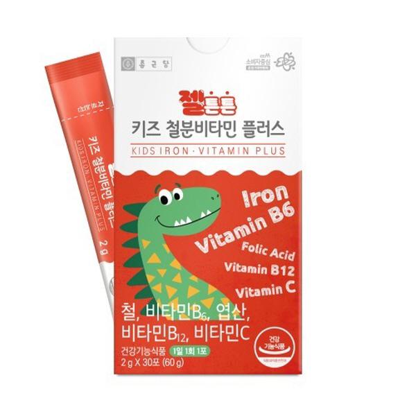 종근당 젤튼튼 키즈 철분 비타민 플러스 30포 어린이영양제