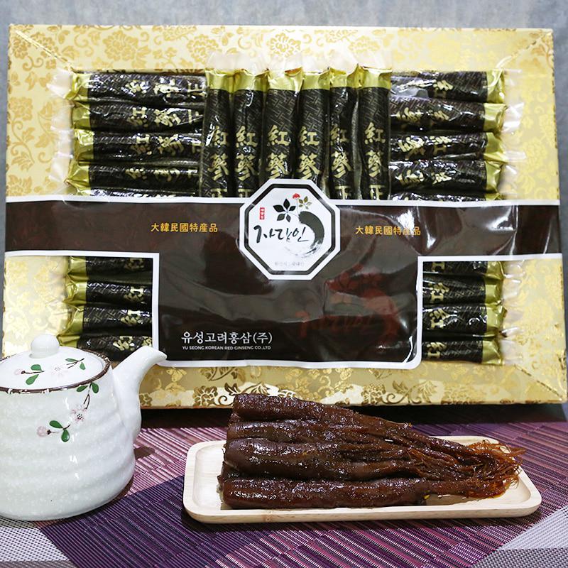 명절선물세트 자담인 뿌리 홍삼 정과 1.2kg 비단함 설선물