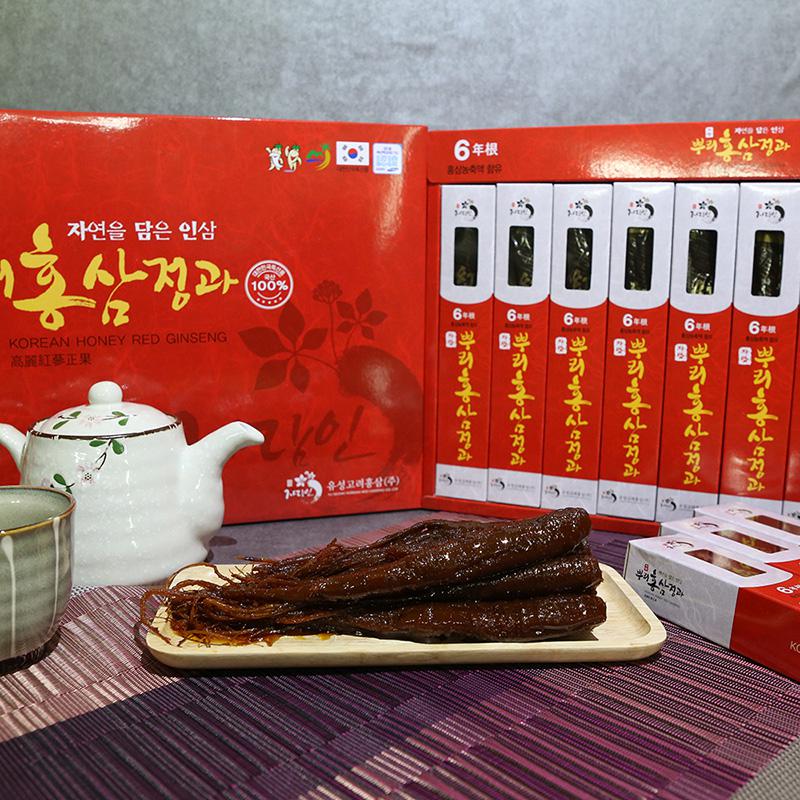 명절선물세트 자담인 6년근 뿌리 홍삼 정과 300g 설선물