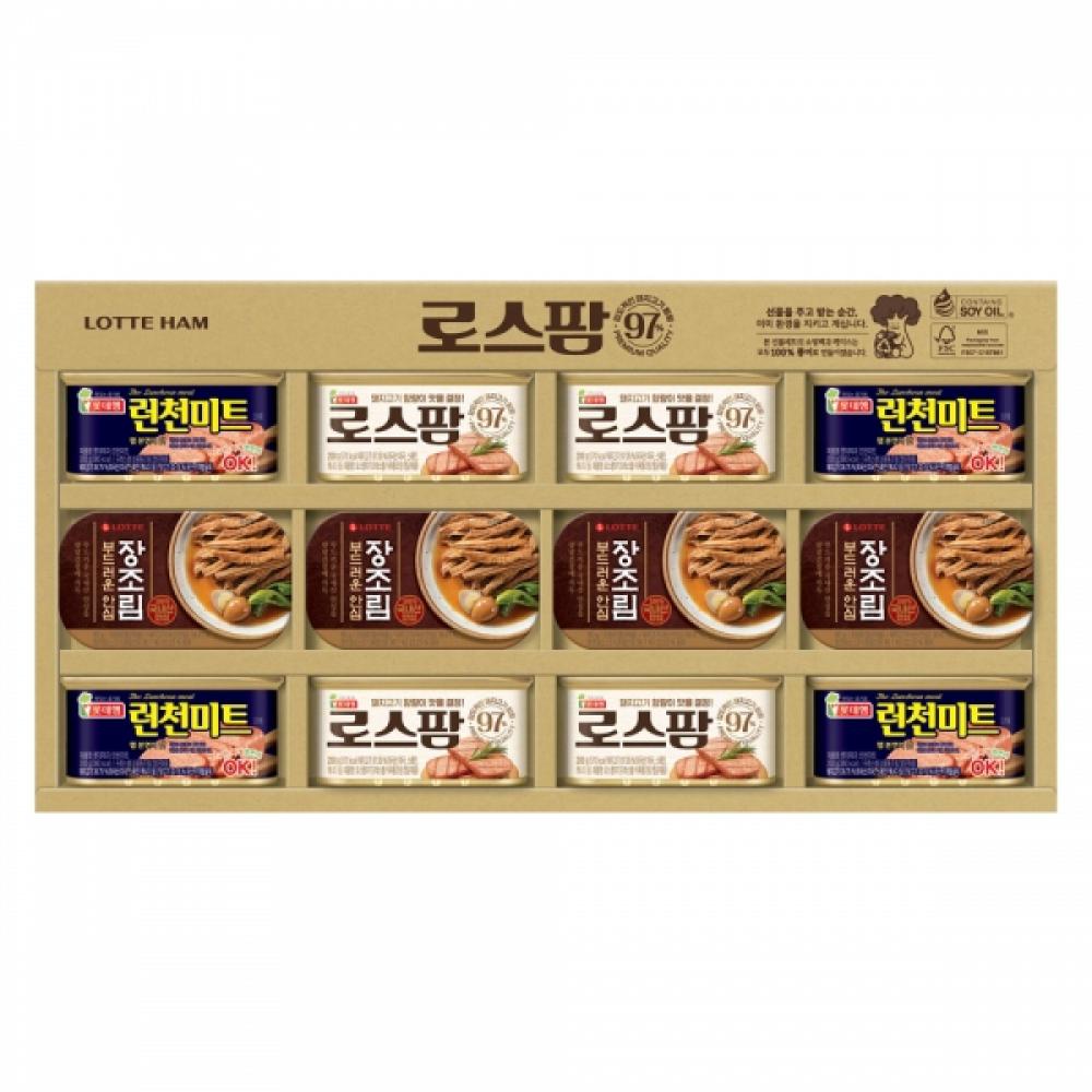 명절선물세트 롯데푸드 로스팜 장조림 런천미트 햄 스팸 선물세트