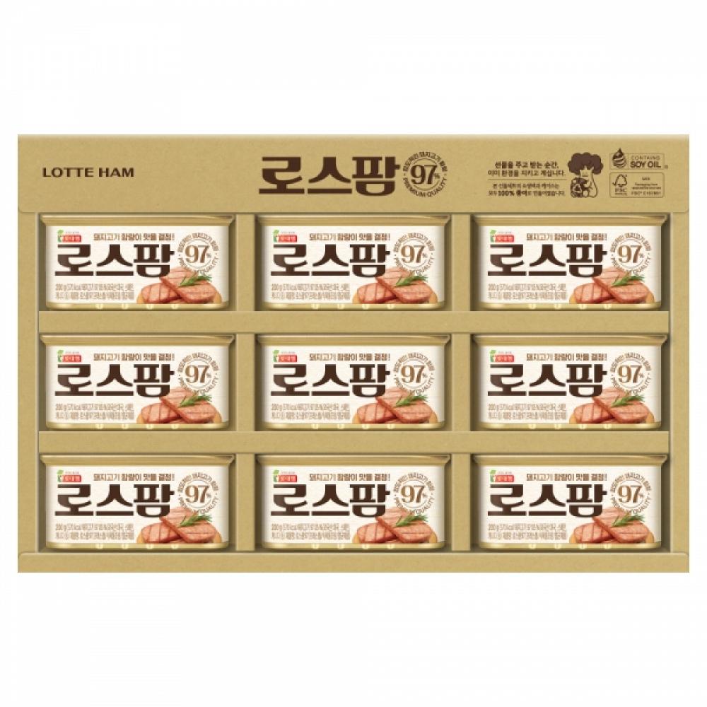 명절선물세트 롯데푸드 로스팜 햄 스팸 선물세트